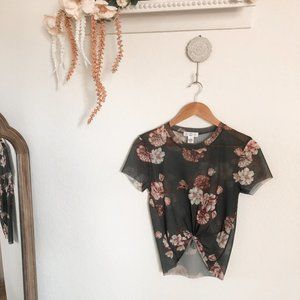 Mesh Floral Top 🍃